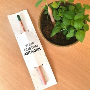 Sprout Pencil With Single-Sided Basil Seed Paper