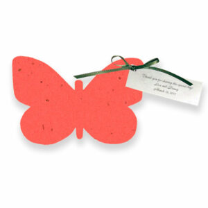 Grow wildflowers with these Butterfly Plantable Wedding Favors.