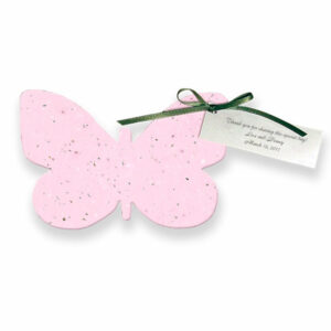 Grow wildflowers with these Butterfly Plantable Wedding Favors.