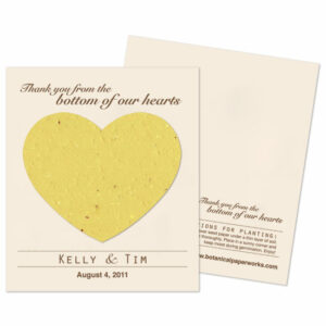 Plant these Heart Plantable Wedding Favors and wildflowers will grow!