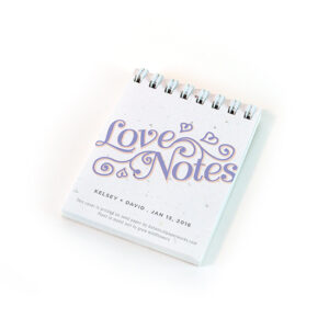 Plant the cover of these Love Notes Coil Bound Notepad Plantable Wedding Favors to grow a beautiful bouquet of wildflowers.