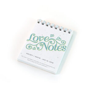 Plant the cover of these Love Notes Coil Bound Notepad Plantable Wedding Favors to grow a beautiful bouquet of wildflowers.