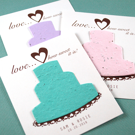 Grow wildflowers with these Sweet Love Pastel Plantable Wedding Favors!