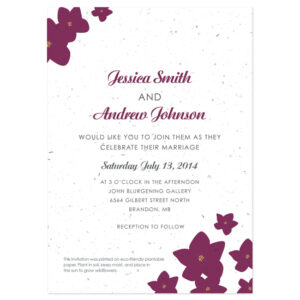 Grow flowers with these Petite Garden Plantable Wedding Invitations.