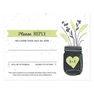 You can plant these Prairie Love Seed Paper Reply Cards to grow a beautiful garden of wildflowers.