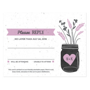 You can plant these Prairie Love Seed Paper Reply Cards to grow a beautiful garden of wildflowers.