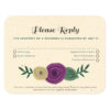 These stylish Romantic Floral Seed Paper Reply Cards are made with 100% biodegradable materials and can be planted to grow wildflowers.