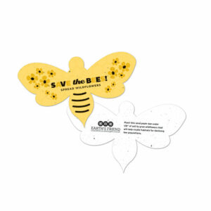 With these Save The Bees Plantable Bee Shapes, you can spread awareness and wildflowers that will help create habitats for honeybees!