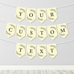 The guest or guests of honor can plant the Custom Plantable & Eco-friendly Party Banner Bunting: Seeds Of Love and grow a garden of wildflowers in celebration.