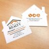 The unique design of these House Shape Seed Paper Business Cards will get you noticed and send a symbolic green message that grows.