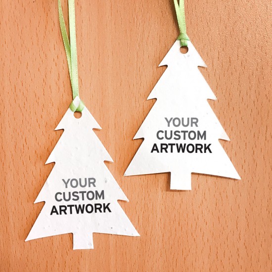 Double-Sided Modern Evergreen Ornaments