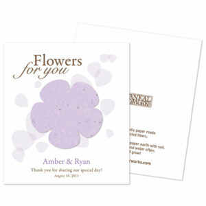 Grow flowers from a flower with these Classic Flower Seed Paper Favors!