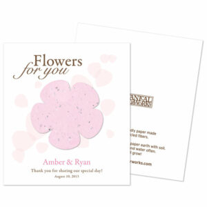 Grow flowers from a flower with these Classic Flower Seed Paper Favors!