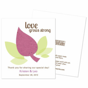 Thank your guests for celebrating with you with these eco-friendly Leaf Seed Paper Favors.