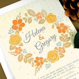 This stunning design comes in color palette made for the 4 seasons. All printed on eco-friendly seed paper that grows!