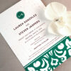 These eco-friendly seed paper wedding invitations are classic and timeless and wil give guests flowers to plant and grow!