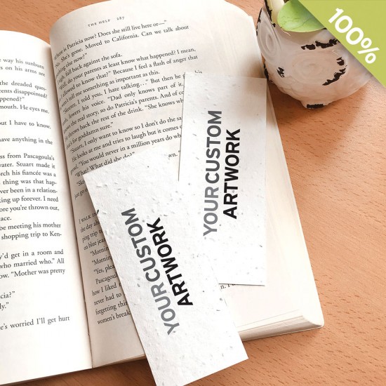 Small seed paper bookmarks