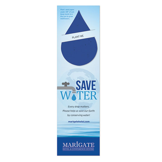 Give them a bookmark to mark their page and remind them of the importance of water conservation with these Water Conservation Plantable Droplet Bookmarks.