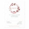 Complete your Watercolor Leaves Plantable Wedding Invitations with a matching reply card that will collect your replies and grow a garden of flowers!