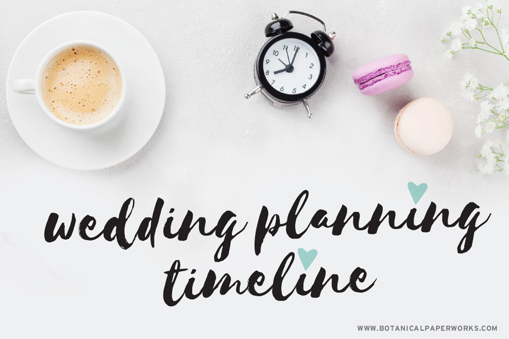 wedding planning timeline
