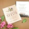 After the service is over, those grieving can take the Wildflower Seed Packet Memorial Favors home to sprinkle the seeds and watch as they blossom into an array of colorful wildflowers.