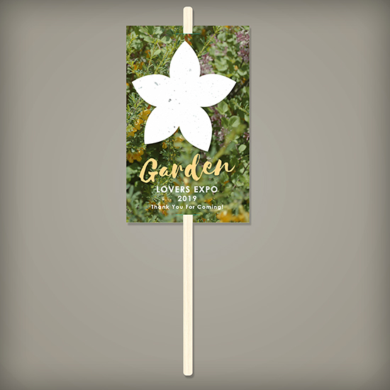This Wildflower Planting Sticks give the gift of a plantable flower gift as well as a planting stick to mark the spot!