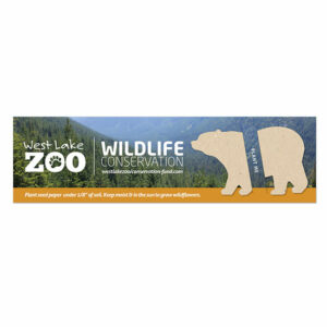 Share an important message about protecting wild plant and animal species and their habitats with these Wildlife Conservation Plantable Bear Bookmarks.