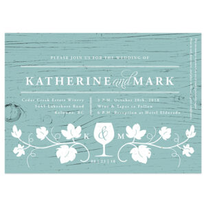 Perfect for a classy event at a winery, these Winery Seed Paper Wedding Invitations will share your wedding details in a stylish and eco-friendly way.