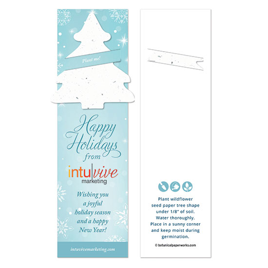 These Winter Tree Holiday Bookmarks with Slot are a unique and cost-effective alternative to sharing holiday cards because they offer a greeting and a gift in one.