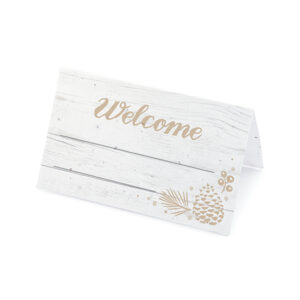 Created with eco-friendly seed paper, these Winter Wonderland Plantable Place Cards are embedded with NON-GMO wildflower seeds so guests can grow real flowers after the wedding.