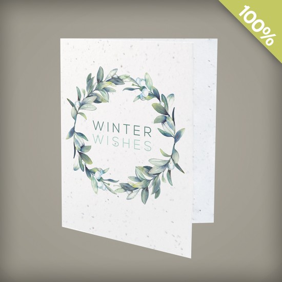 Celebrate nature this holiday season and give the gift of wildflowers with these beautifully illustrated seed paper holiday cards that can be branded with your logo and URL.