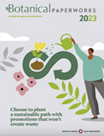 Cover of the 2023 Plantable Promotions Catalog by Botanical PaperWorks