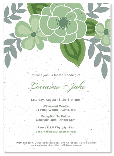 Printable Wedding Invitation Kits Mint