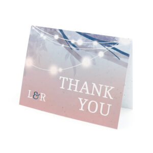 Evening Lights Plantable Thank You Card