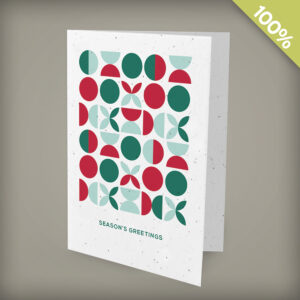 Geometric Pattern Business Holiday Cards