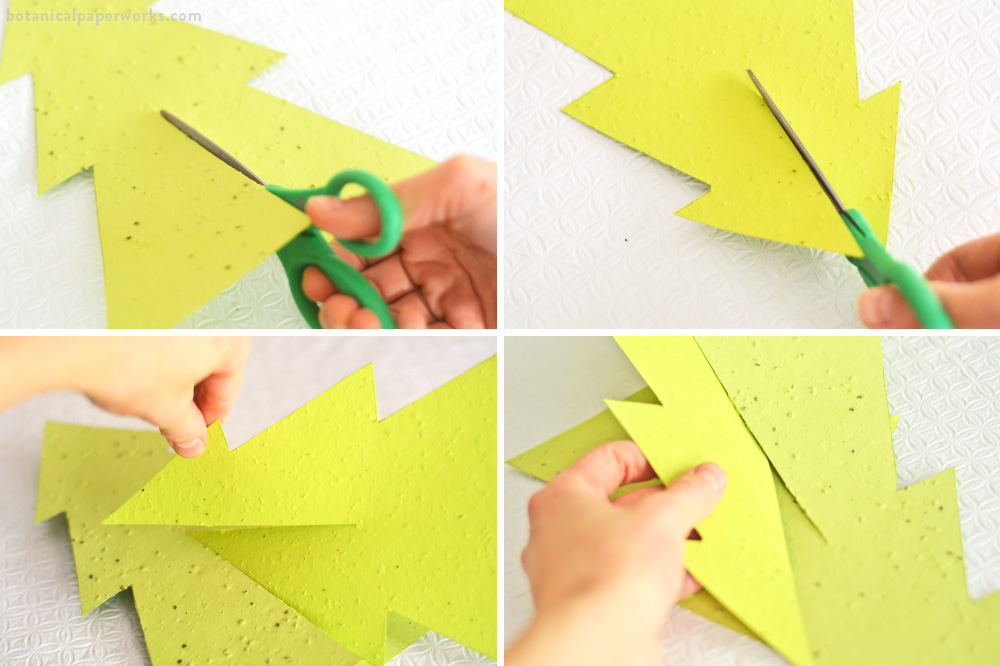 seed paper holiday trees crafting 