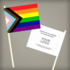 Seed paper pride flags that you can add a logo and custom message to