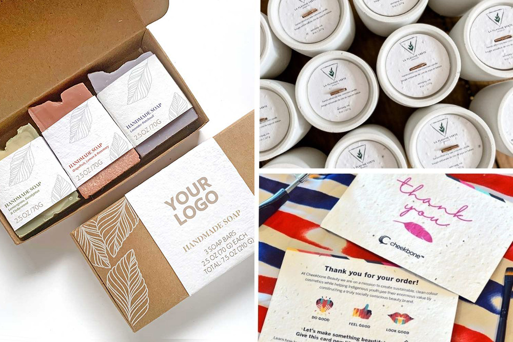 plantable seed paper packaging trend ideas