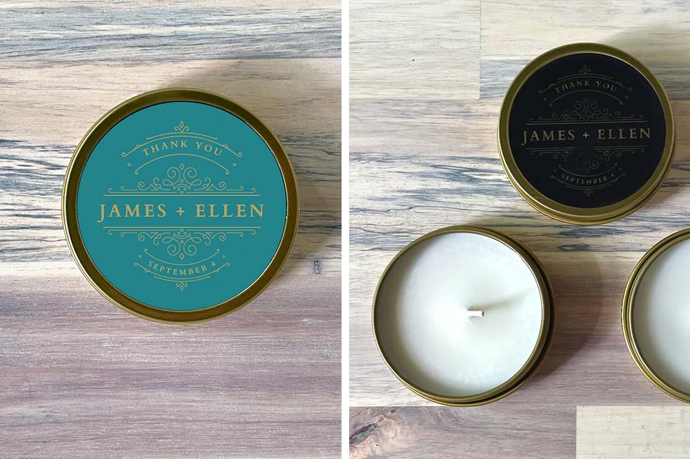 custom branded candles for wellness promotions