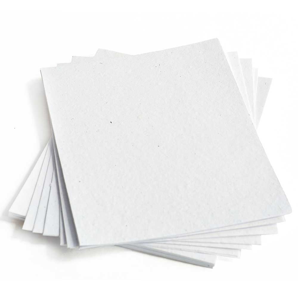 8.5 x 11 White Handmade Paper Sheets