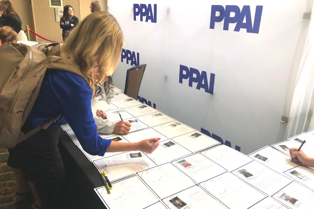yearbook signing at the PPAI Women's Leadership Conference 2022
