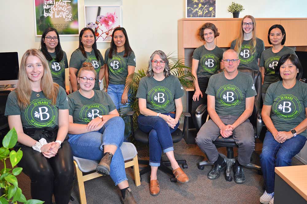 Team photo at Botanical PaperWorks