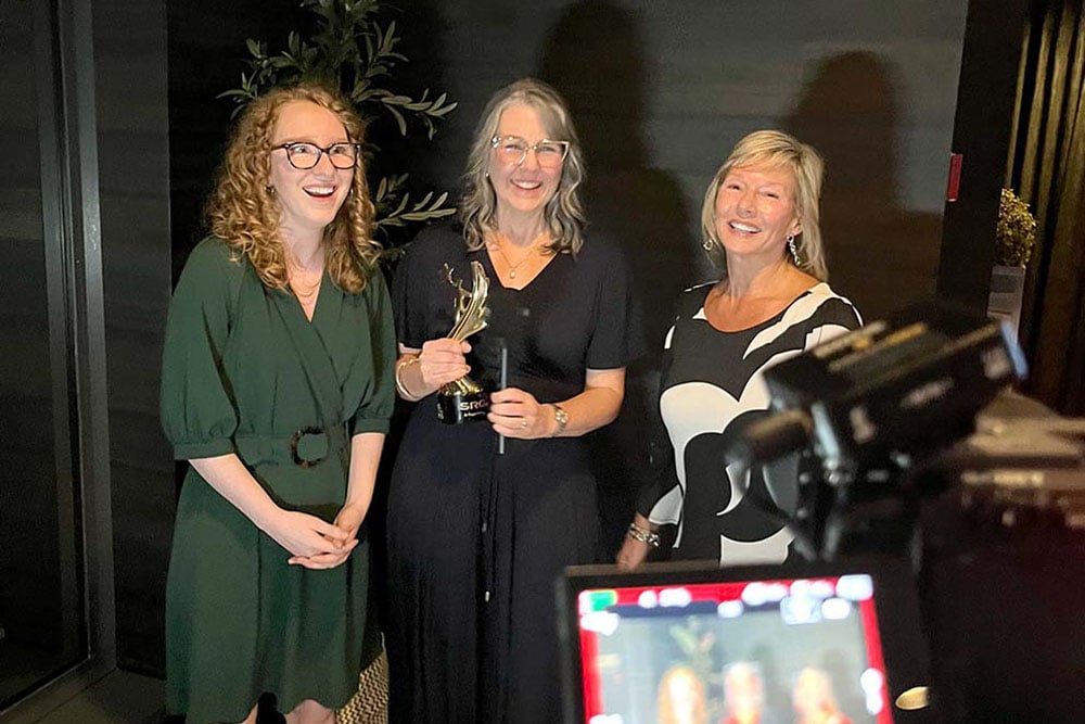 Botanical PaperWorks team with PPPC Award trophy at Natcon 2025.