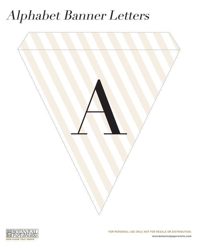 Here is your download file for the Free Alphabet Banner Printable - enjoy!