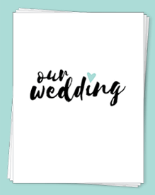 Our free Wedding Planning Binder Download has three fresh color options and loads of checklists and guides!