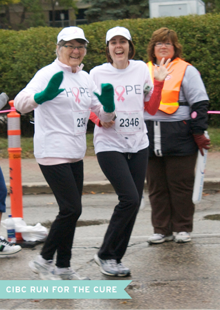 Botanical PaperWorks President, Heidi, at the CIBC Run For The Cure