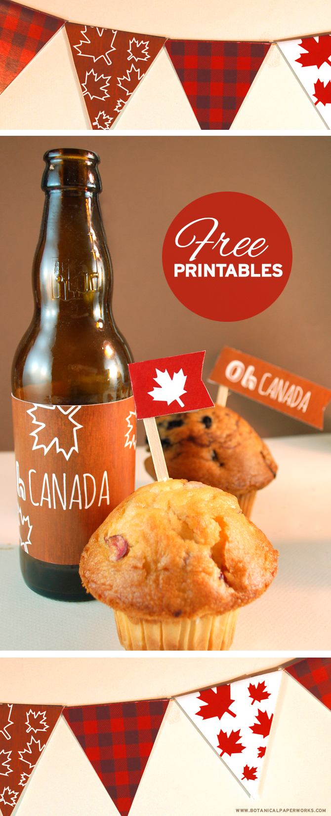 Get into the Canadian spirit this July 1st and plan a party to honour our great country with this FREE printable party pack.
