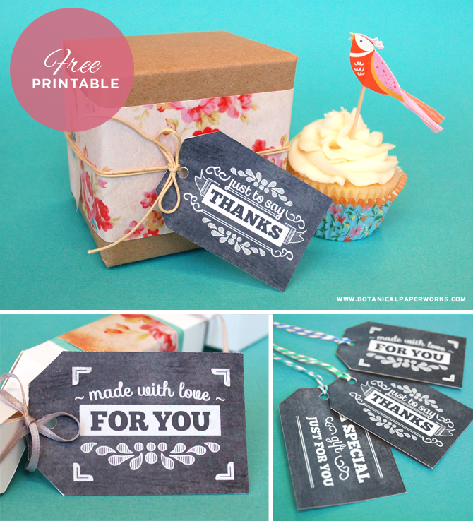 How cute are these! We're loving these Free Chalkboard Gift Tags from Botanical PaperWorks!