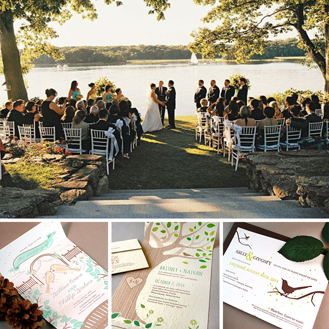 Find out which #seedpaper #weddinginvitations match your wedding style, like this #park theme + park invitations!