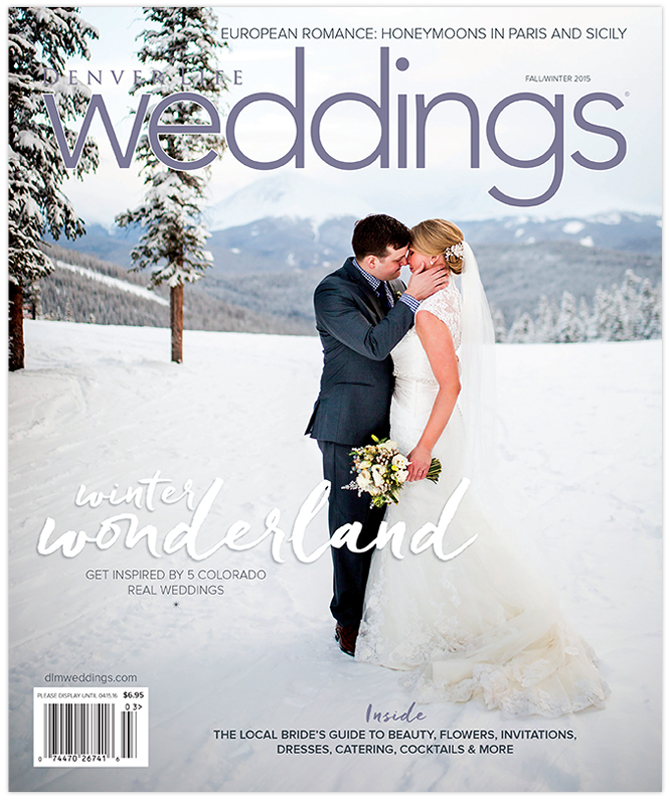 We're absolutely honored to share that our seed paper products have been featured in Denver Life Weddings. While we're always happy when our products appear inside of any publication, it's extra exciting when the cover of the magazine looks as gorgeous as this Fall/Winter issue!